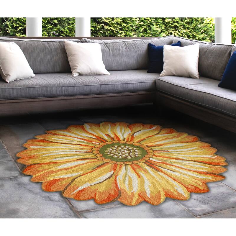 Liora Manne Frontporch Sunflower Indoor/Outdoor Mat