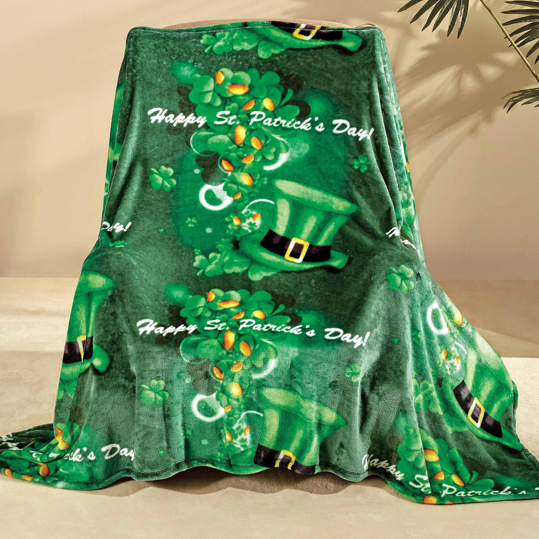 St patrick's day blanket best sale