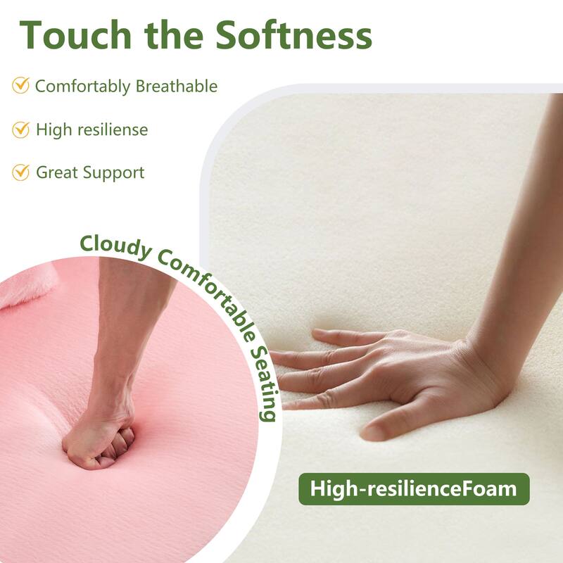 Queen Foldable Sleeper Sofa, Floor Couch Sofa Bed, High-Density Foam Convertible Lounge Sofa Loveseat