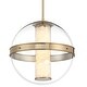 preview thumbnail 1 of 9, Minka Lavery 3885-L Divinely 17" Wide LED Crystal Pendant