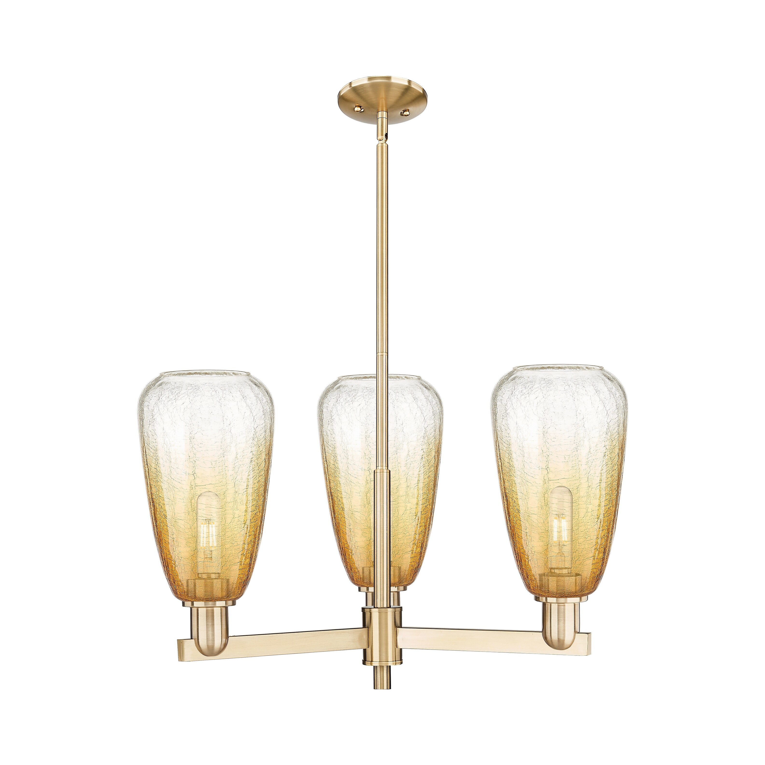 Innovations Lighting Downtown Urban - Brookhaven Almond - 3 Light 18" Stem Hung Chandelier