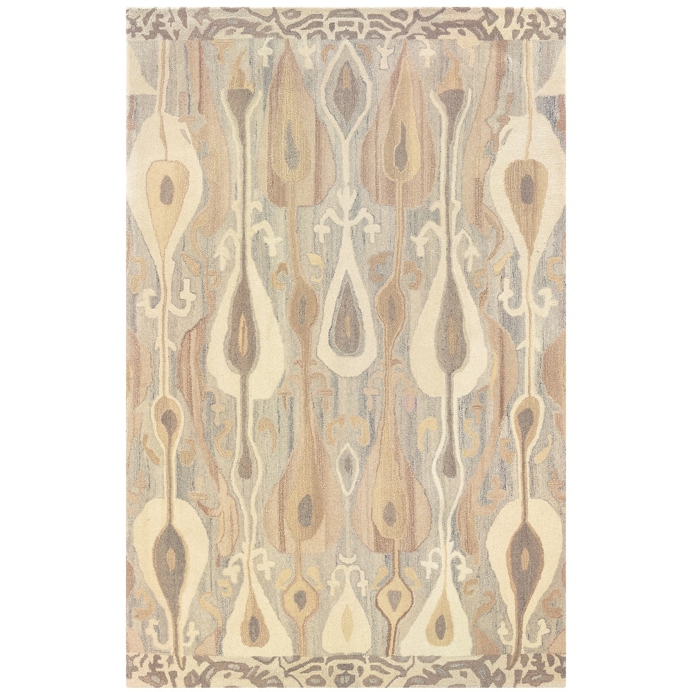 Style Haven Alana Abstract Hand-made Native Colored Wool Area Rug