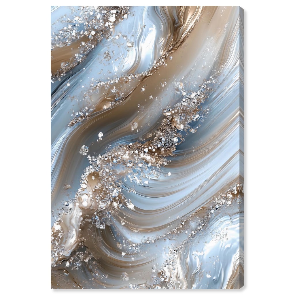 Crystal Ice Storm Canvas by Art Remedy, Gallery Wrapped