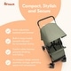 preview thumbnail 5 of 6, hauck Sport T13 Lightweight Compact Foldable Stroller Push Chair, Dark Olive - 13.2