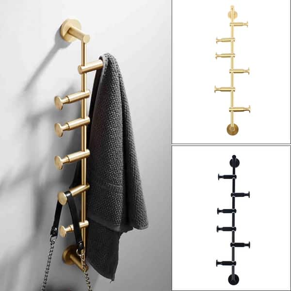 6 Hooks Wall Mount Movable Metal Coat Rack Bed Bath & Beyond 36998666