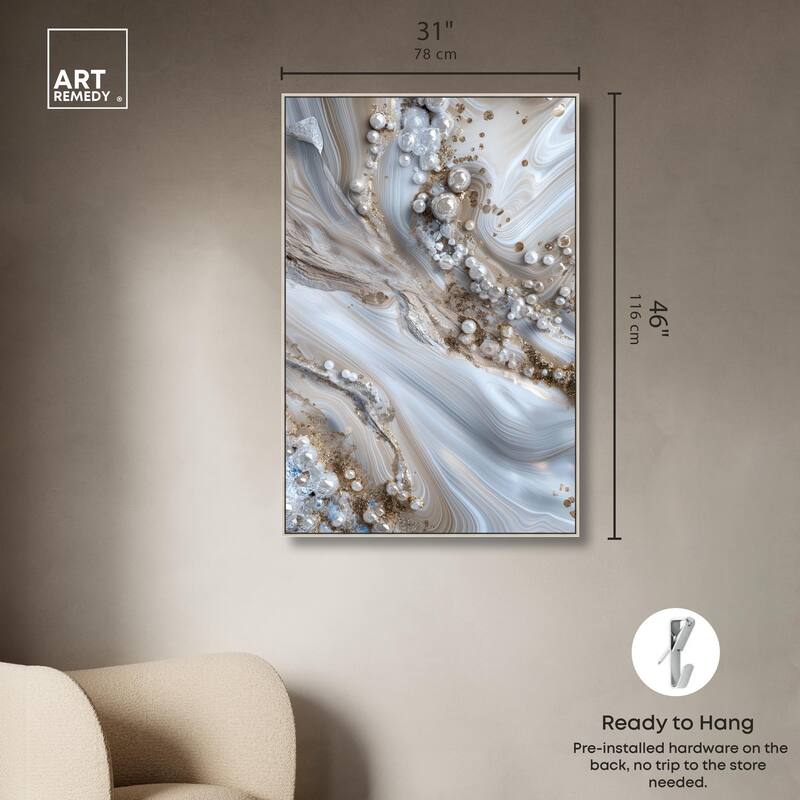 Effervescent Earth Canvas by Art Remedy