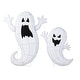 preview thumbnail 23 of 29, Glitzhome 3ft Lighted Halloween Ghosts Family Outdoor Décor with Warm white LEDs