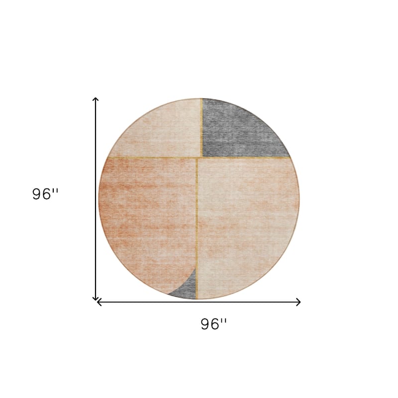 HomeRoots Abstract Transitional Rectangle Outdoor Rug