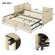 preview thumbnail 6 of 34, Multifunctional Design Upholstered Daybed with Pop Up Trundle, Space-saving, Twin Size