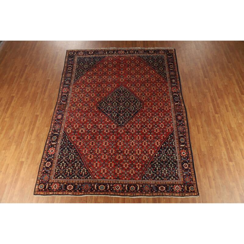 Hand Knotted Oriental 100% Wool Carpet Traditional Medallion Oranges & Rust Sultanabad Area Rug - 12' 0'' X 8' 8''