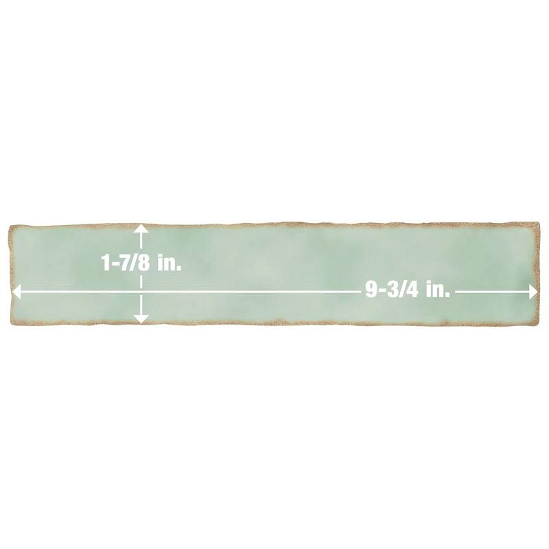 Merola Tile Hudson Studio Soho Brick Mint 1-7/8" x 9-3/4" Ceramic Wall Tile