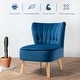 preview thumbnail 20 of 31, Costway Armless Accent Chair Tufted Velvet Leisure Chair Single Sofa