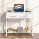 preview thumbnail 17 of 29, Adjustable Side Table Portable Desk with Drawers and Wheels for Home Office