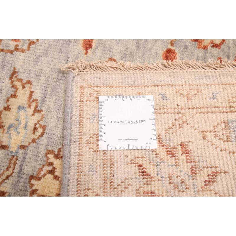 ECARPETGALLERY Hand-knotted Finest Oushak Light Blue Wool Rug - 5'1 x 7'11