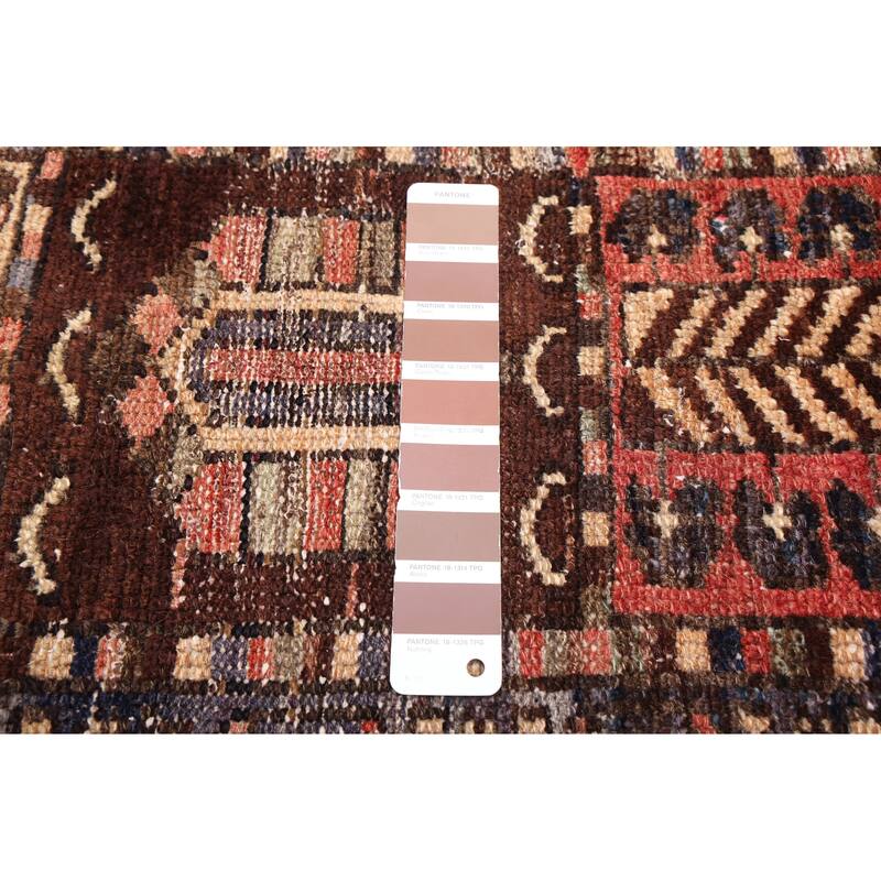 ECARPETGALLERY Hand-knotted Antalya Vintage Brown Wool Rug - 4'4 x 6'7