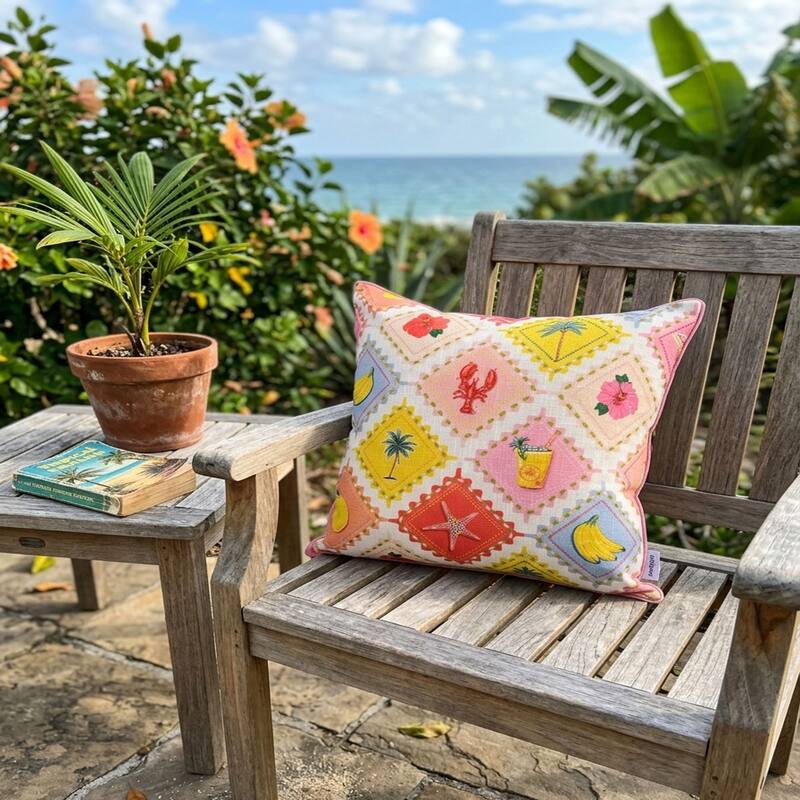 Outdoor Pillows Set of 2, Weather-Resistant for Outdoor