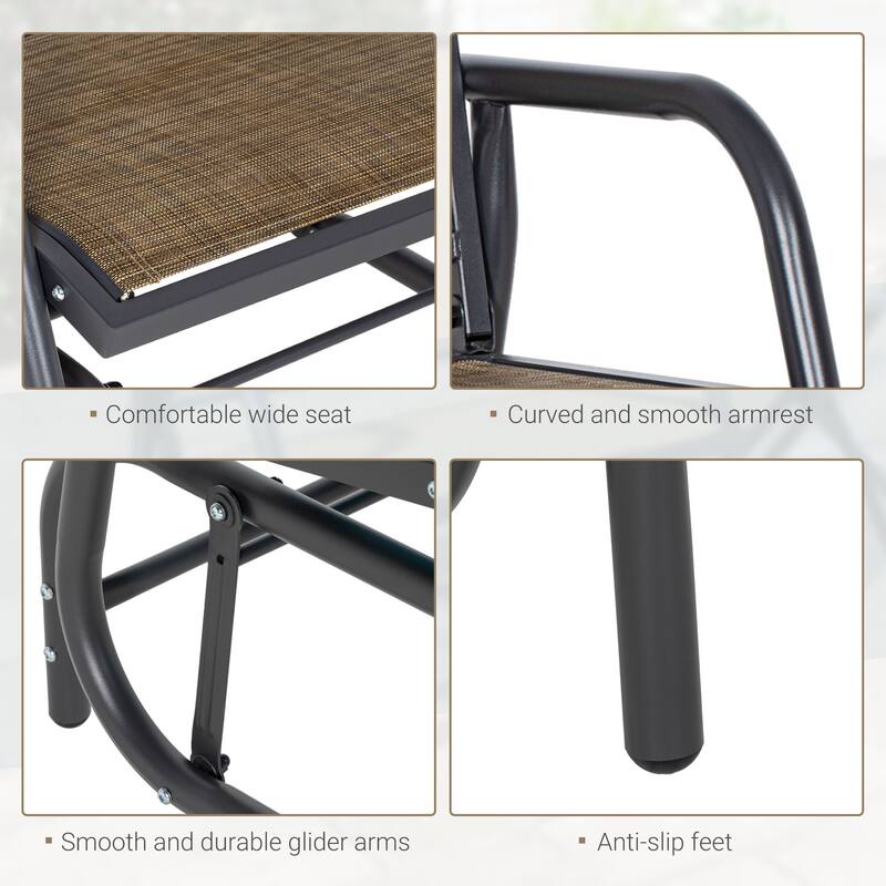Outsunny Porch Glider (Excluding the table)