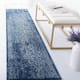 SAFAVIEH Evoke Quinn Vintage Distressed Rug - 2'2" x 9' Runner - Navy/Ivory