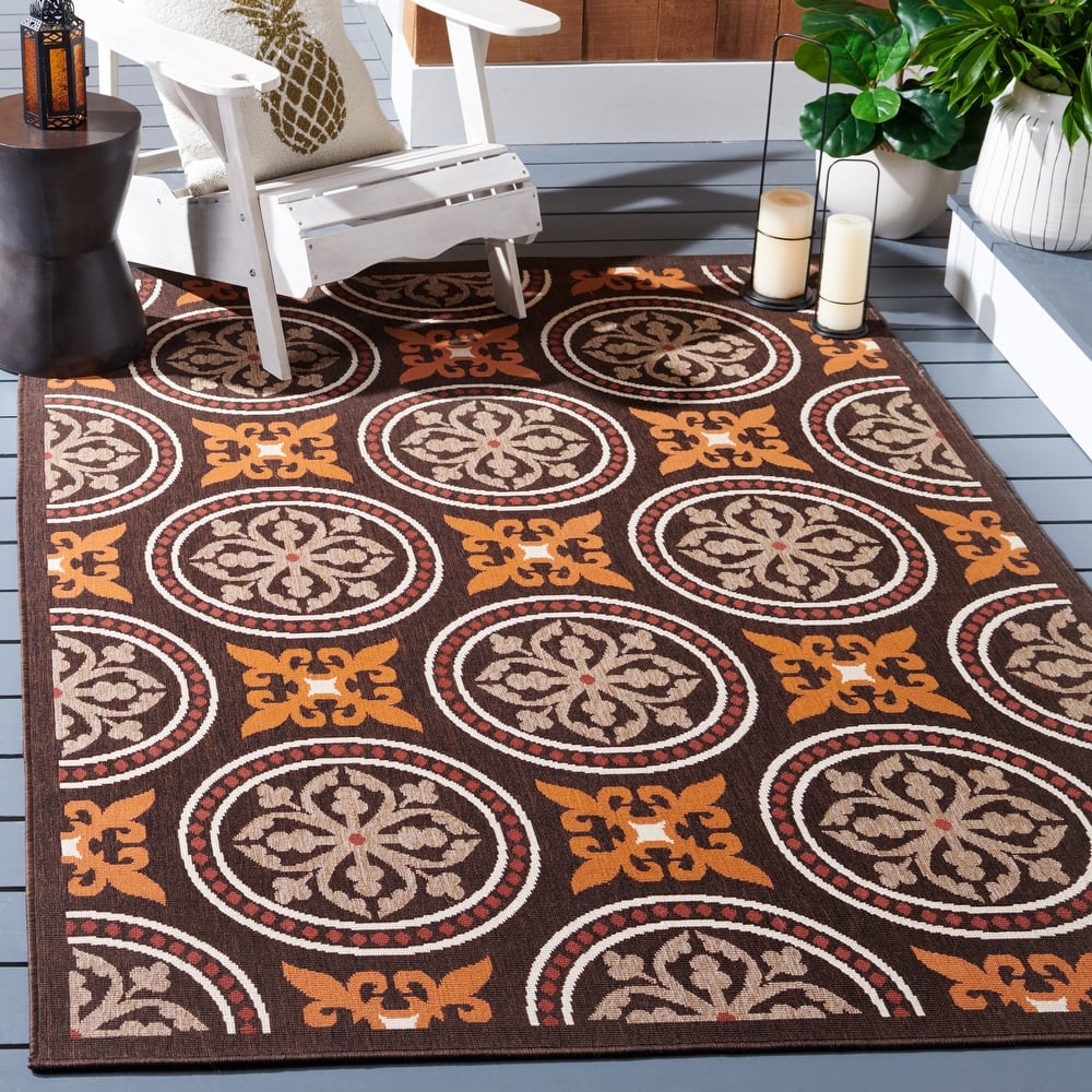 SAFAVIEH Veranda Cendrine Indoor/ Outdoor Waterproof Patio Backyard Rug