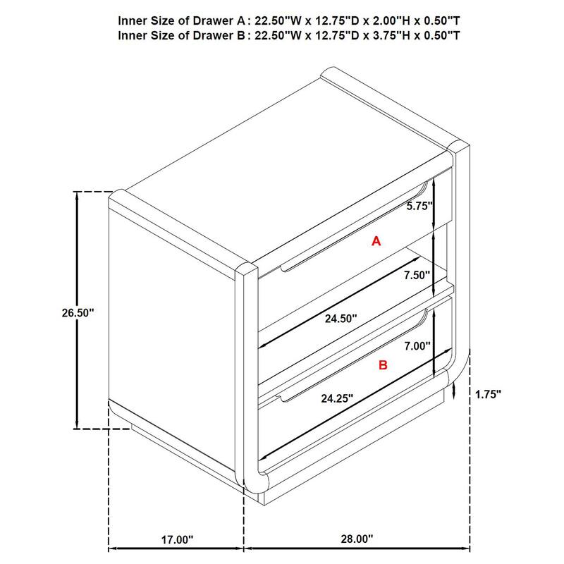 Leandro Bedroom Set Burnished Black