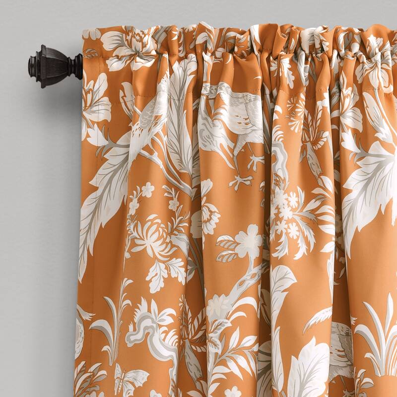 Lush Decor Dolores Room-darkening Floral Curtain Panel Pair
