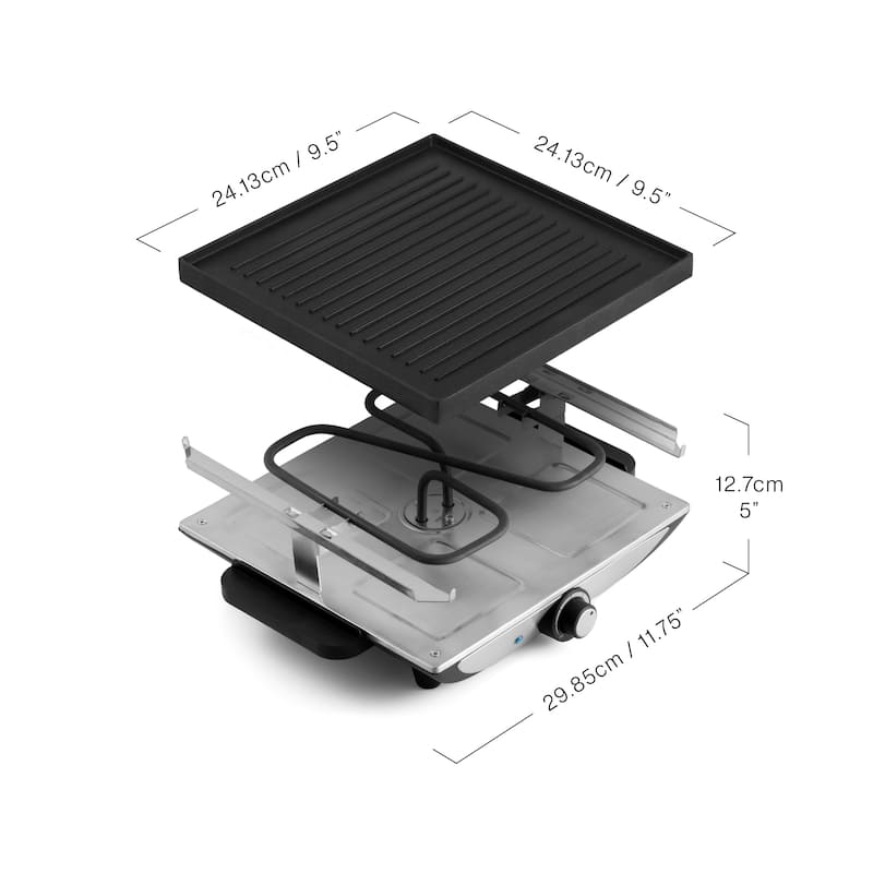 Swissmar Geneva 4 Piece Raclette with Aluminum Top