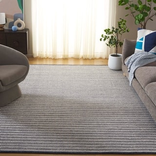 SAFAVIEH Handmade Ebony Kenza Modern Wool Rug
