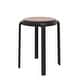 preview thumbnail 45 of 48, Tresse All-Weather Round Stackable Dining Stool with Wicker-Style Seat for Indoor, Outdoor, Patio, and Kitchen - Fully Assembled Black