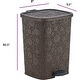 preview thumbnail 5 of 5, 6 qt Lace Step Trash Can