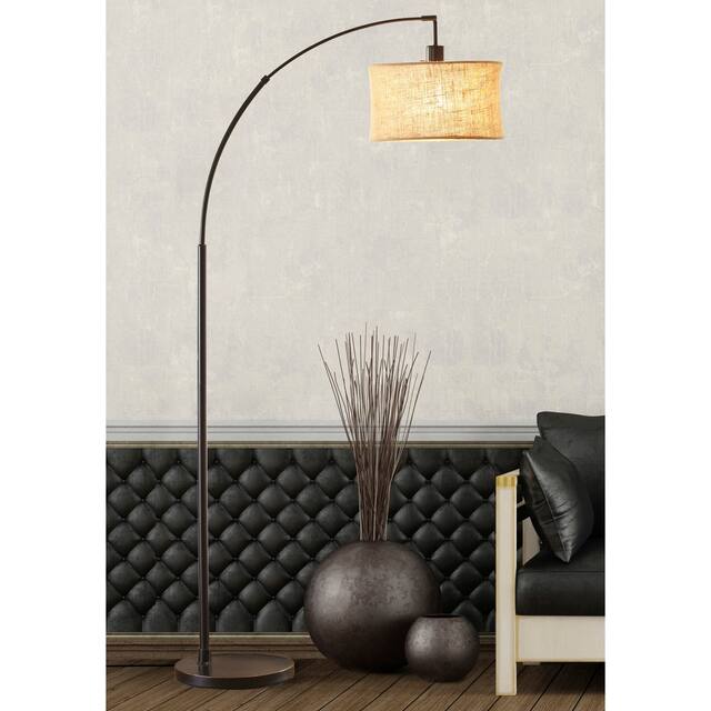 Carson Carrington Ylserod Antique Bronze Arc Floor Lamp