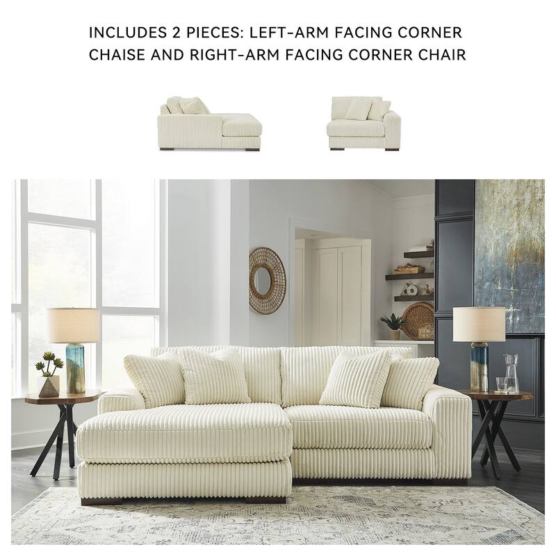 Signature Design by Ashley Lindyn 2-Piece Sectional with Chaise - 102"W x 70"D x 38"H