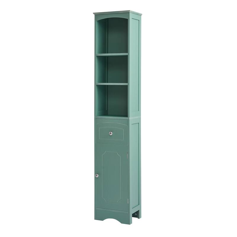67" Tall Freestanding Bathroom Storage Cabinet with Doors and Adjustable Shelves - 68" Tall