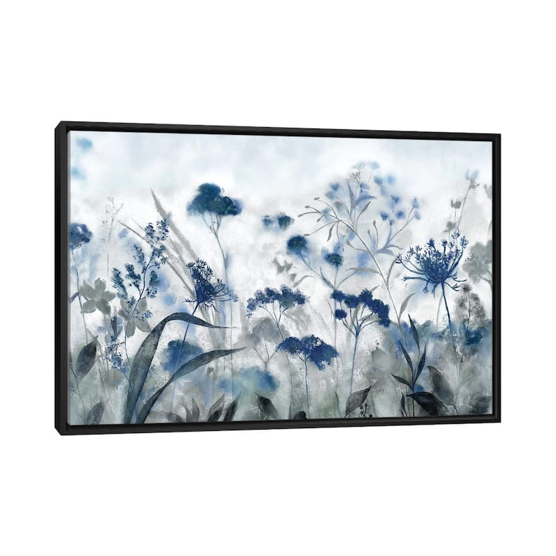 iCanvas "Inky Indigo" by Tava Studios Framed Canvas Print - Black - 32x48