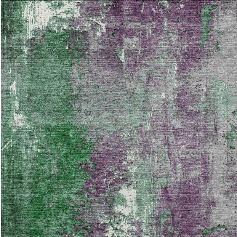 HomeRoots Abstract Transitional Rectangle Outdoor Rug