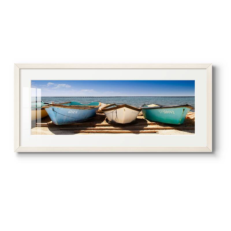 Breakwater Boats-Premium Gallery Framed Print