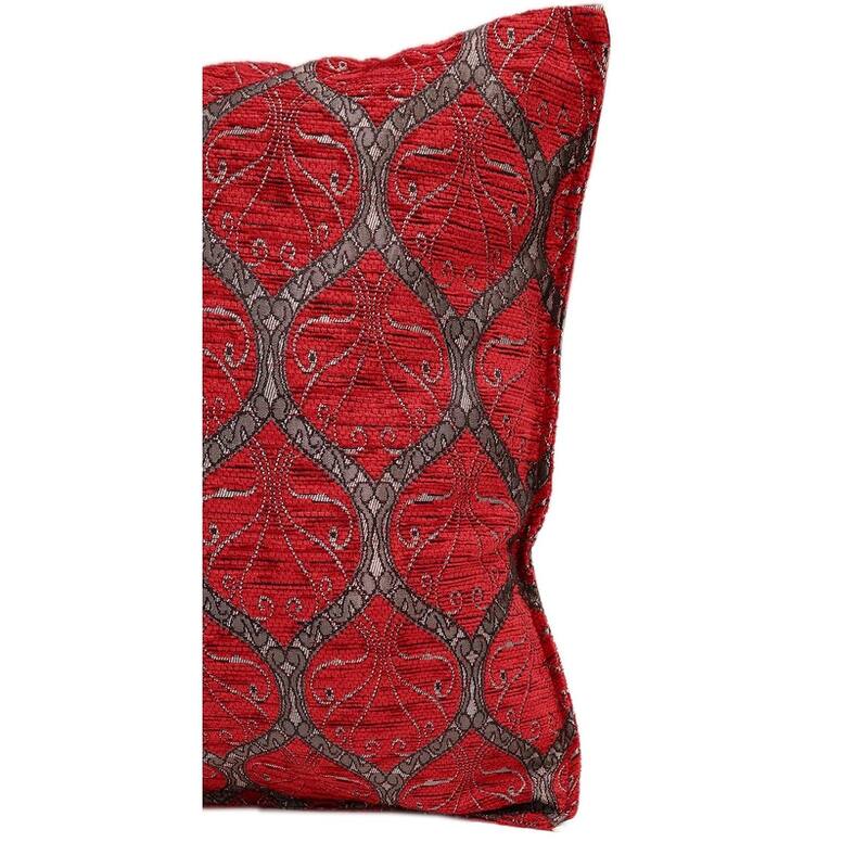 Trellis Myrtus Chenille Decorative Contemporary Turkish Pillow