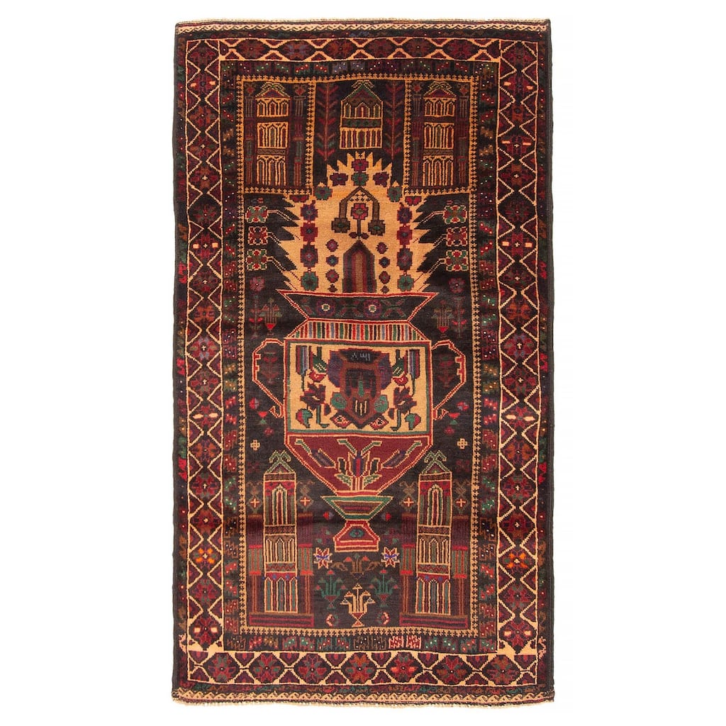 Teimani Taupe Rug 3'0" x 5'4" - 3'0 x 5'4