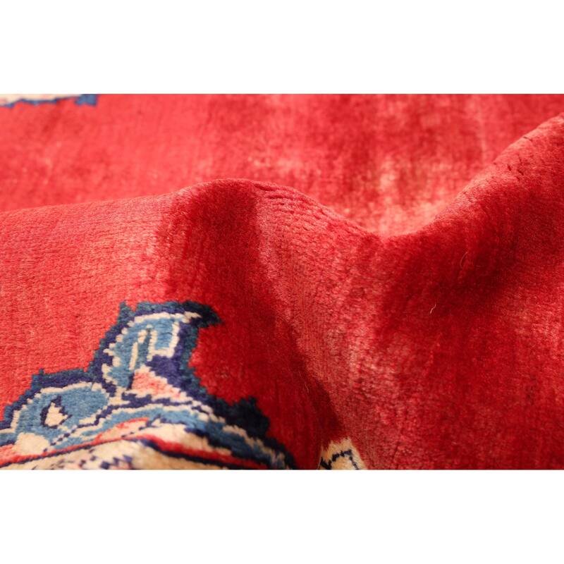 ECARPETGALLERY Hand-knotted Kayseri Red Wool Rug - 7'8 x 10'11