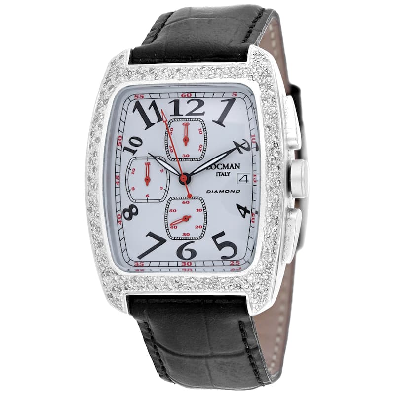 Locman Women's Diamond Classic Grey Dial Watch - 487AG2D/BK - 6 (36)