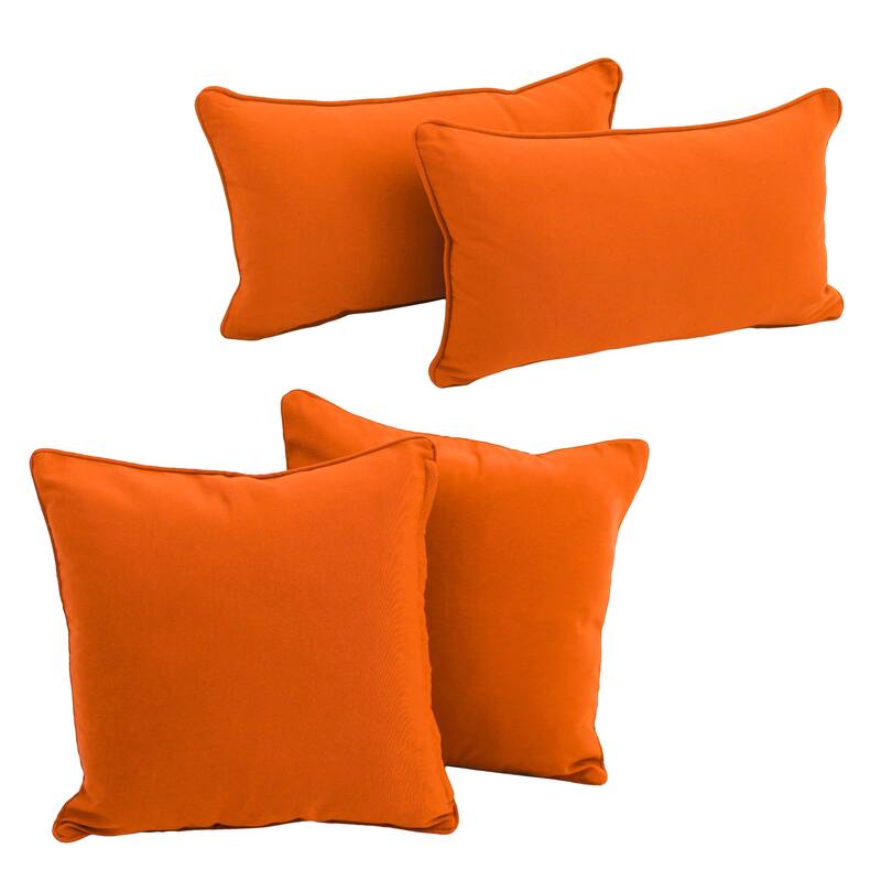 Delaney Twill 4-Piece Lumbar/Throw Pillow Set