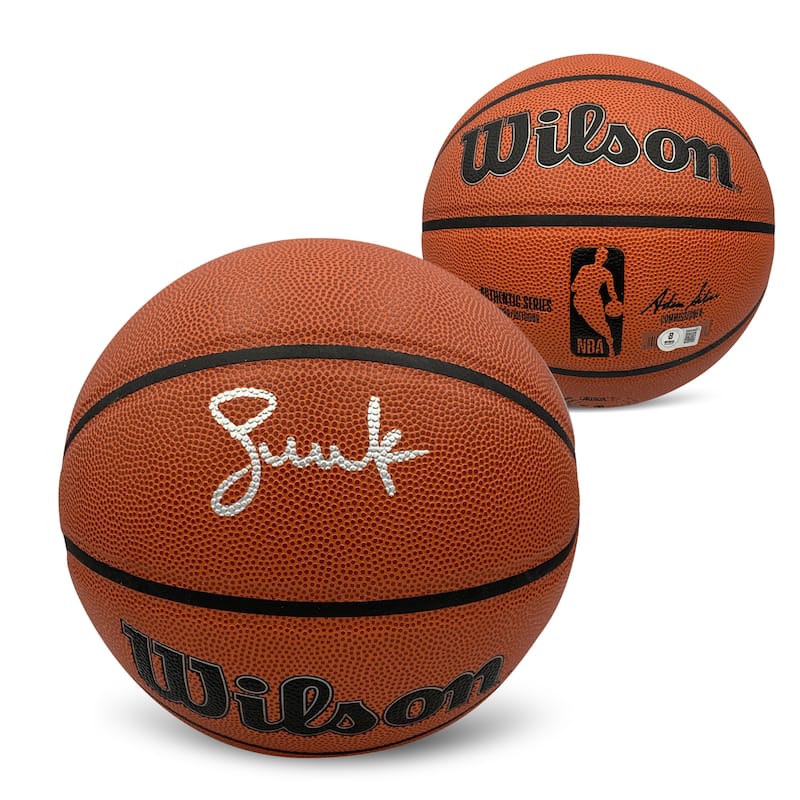 Steve Nash Autographed NBA Full Sized Replica Basketball Beckett COA - 8'6" x 11'6"