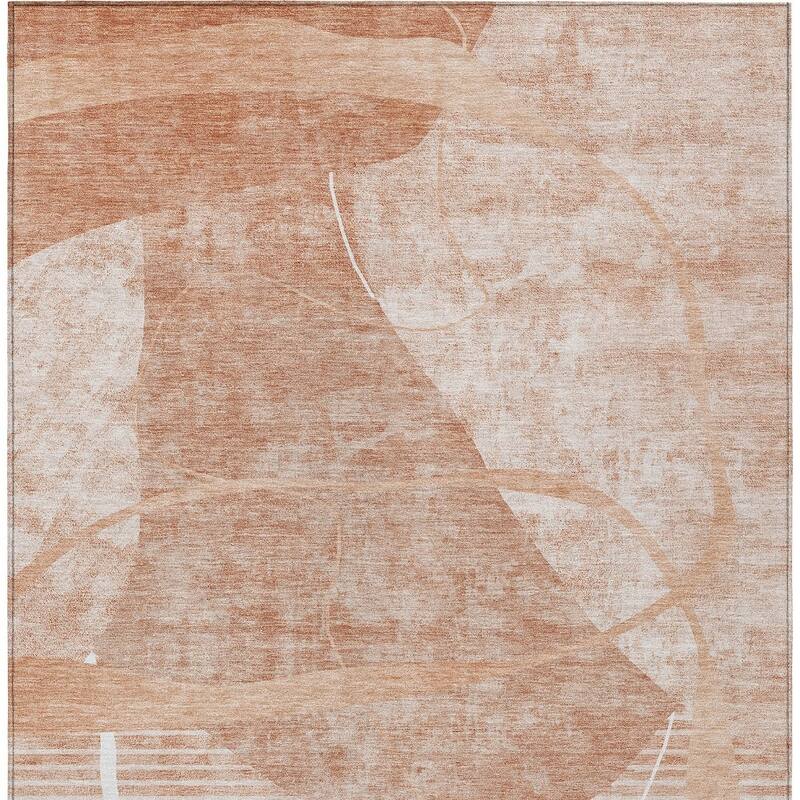 HomeRoots Abstract Transitional Rectangle Outdoor Rug