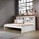 preview thumbnail 3 of 15, Full Bookcase Daybed in White