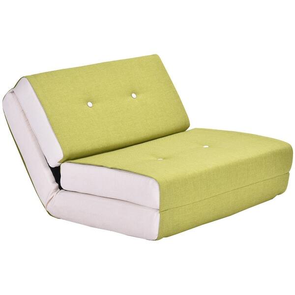 Shop Costway Fold Down Chair Flip Out Lounger Convertible Sleeper