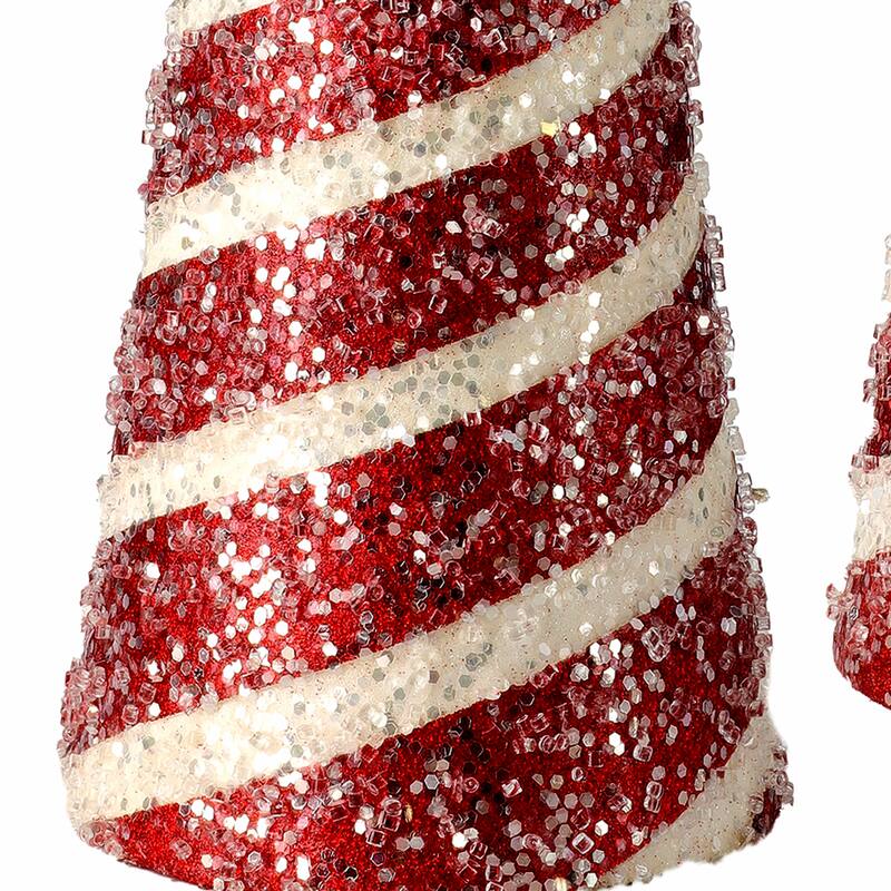 16-20" Candy Stripe Cone Set/2