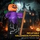 preview thumbnail 6 of 8, 5' Inflatable Halloween Pumpkin Grim Reaper, Blow Up Outdoor LED Yard Display