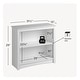 preview thumbnail 8 of 33, Prepac Home Office 2-Shelf Bookcase - 31.5" W x 29" H x 13" D