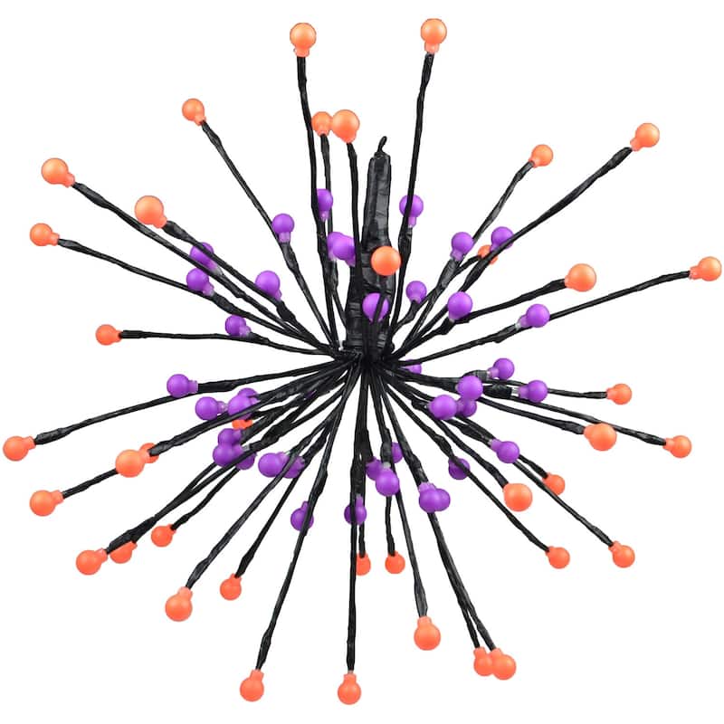 Haunted Hill Farm Set of 6 Battery-Operated Radiant Starburst LED Lights w/ 8 Functions and Timer