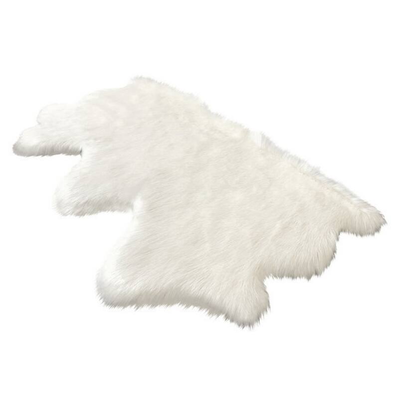 Dynasty Natural 3-Pelt Luxury Long Wool Sheepskin Shag Rug