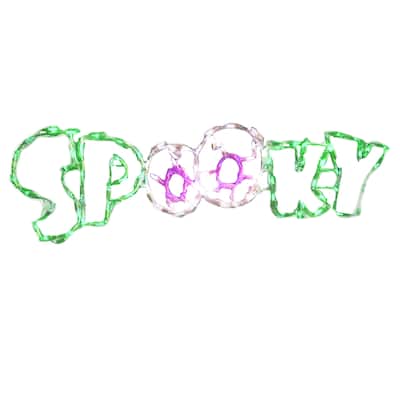 LED Lighted Spooky Sign Outdoor Halloween Decoration - 44"
